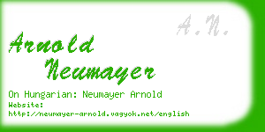 arnold neumayer business card